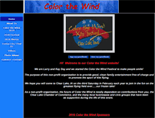 Tablet Screenshot of colorthewind.org